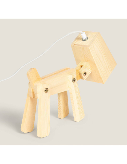 Lampe à Poser Métal et Bois Kids Coba Doggi