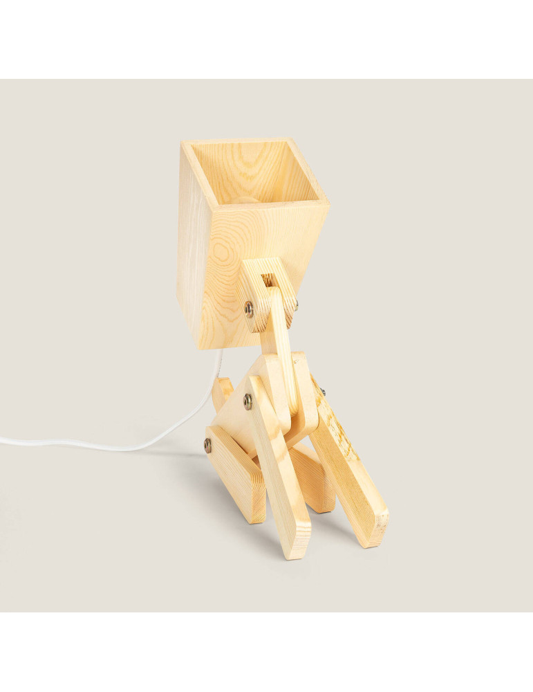 Lampe à Poser Métal et Bois Kids Coba Doggi