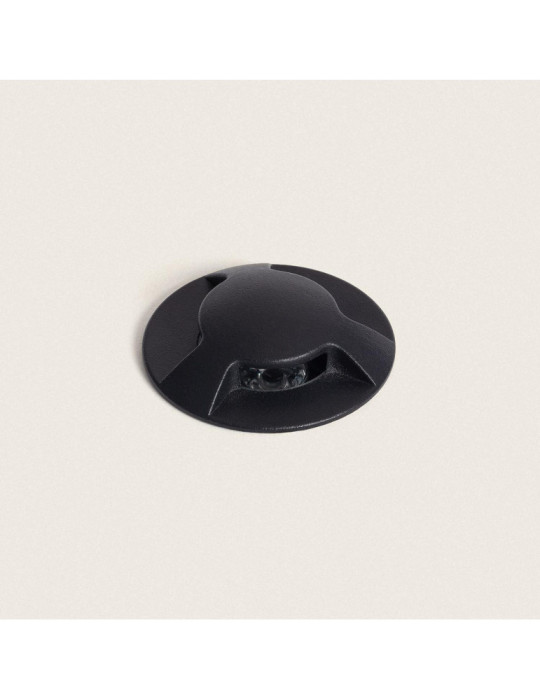 Balise Extérieure LED 3W Encastrable au Sol Letso 3L Noire Balise Extérieure LED 3W Encastrable au Sol Letso 3L Noire