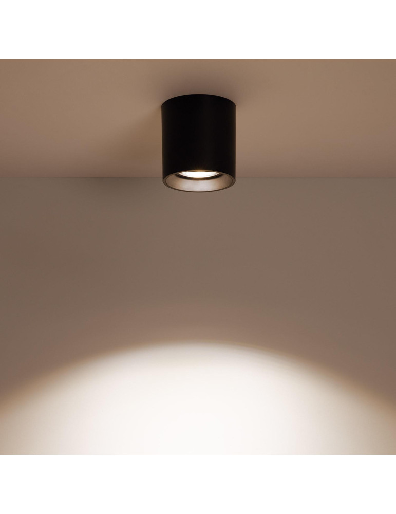 Plafonnier Space Noir avec Ampoule GU10