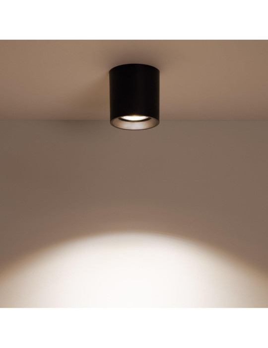 Plafonnier Space Noir avec Ampoule GU10