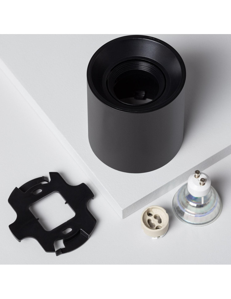 Plafonnier Space Noir avec Ampoule GU10