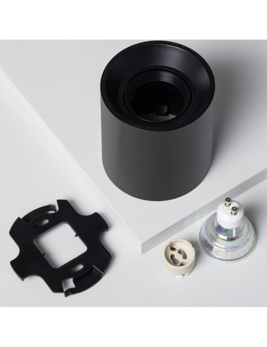 Plafonnier Space Noir avec Ampoule GU10