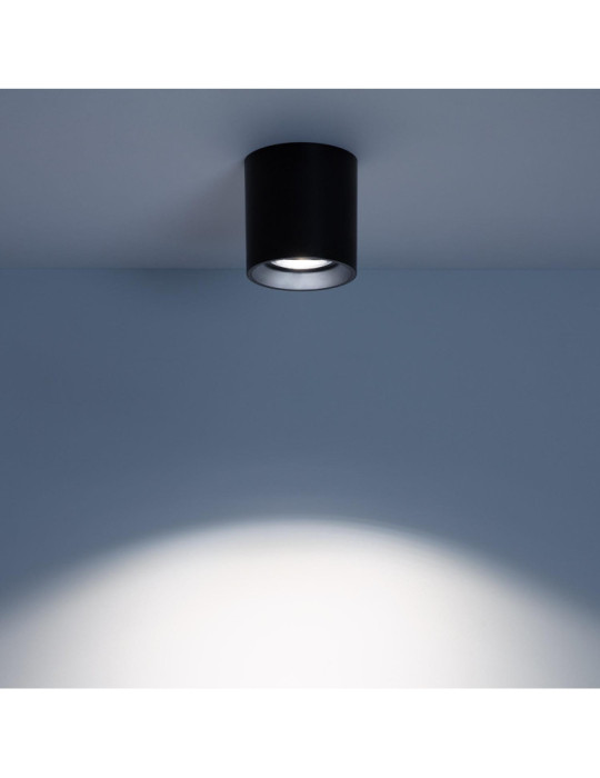 Plafonnier Space Noir avec Ampoule GU10