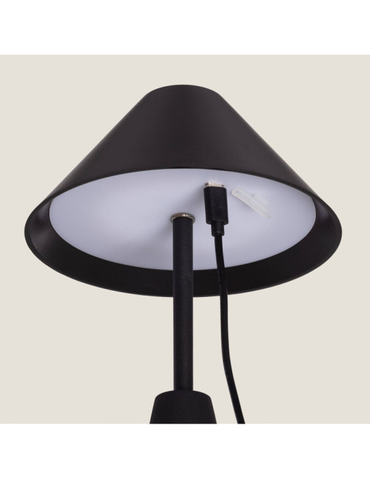 Lampe à Poser Métal LED 3W avec Batterie USB Rechargeable Chamle