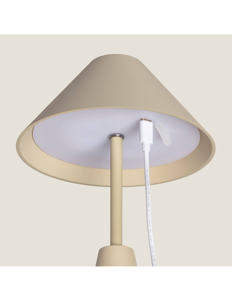 Lampe à Poser Métal LED 3W avec Batterie USB Rechargeable Chamle