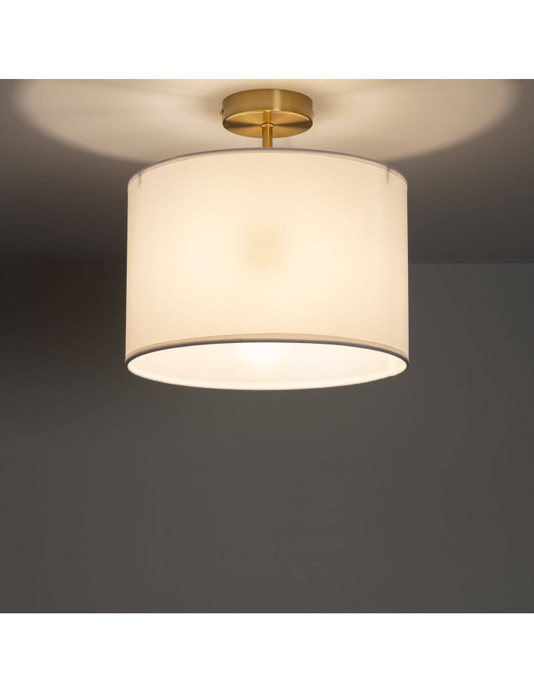 Plafonnier Métal et Tissu Austen