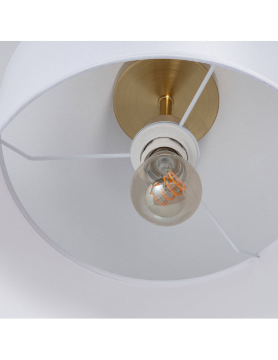 Plafonnier Métal et Tissu Austen