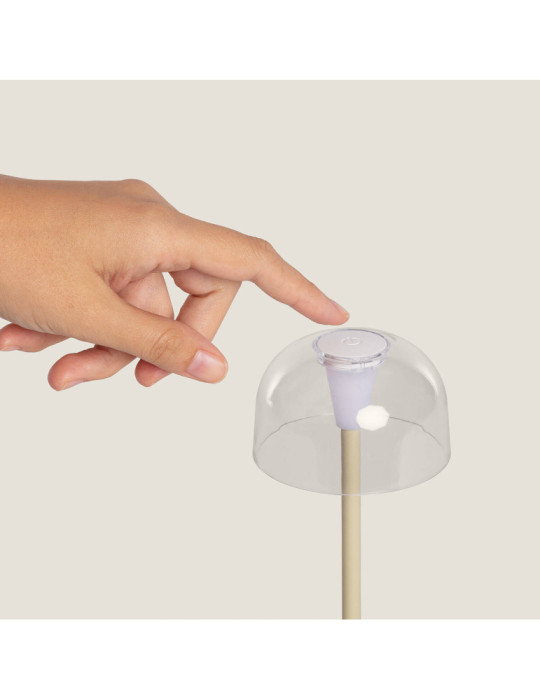 Lampe à Poser LED Portable Extérieur Métal avec Batterie Rechargeable Lendora