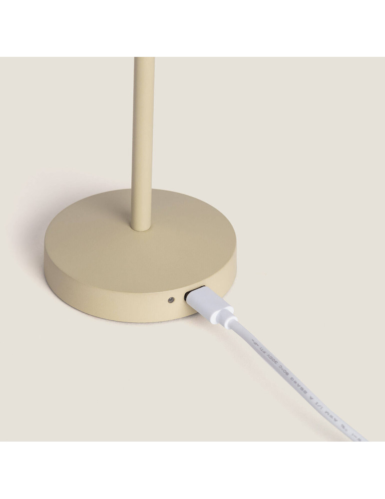 Lampe à Poser LED Portable Extérieur Métal avec Batterie Rechargeable Lendora