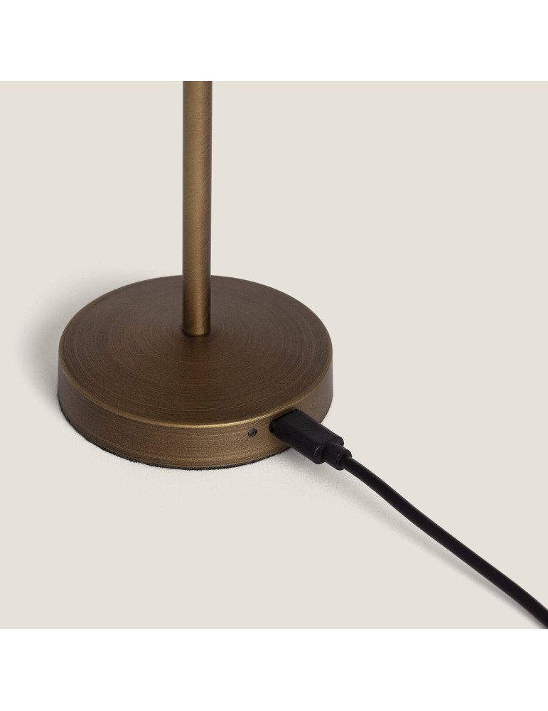 Lampe à Poser LED Portable Extérieur Métal avec Batterie Rechargeable Lendora