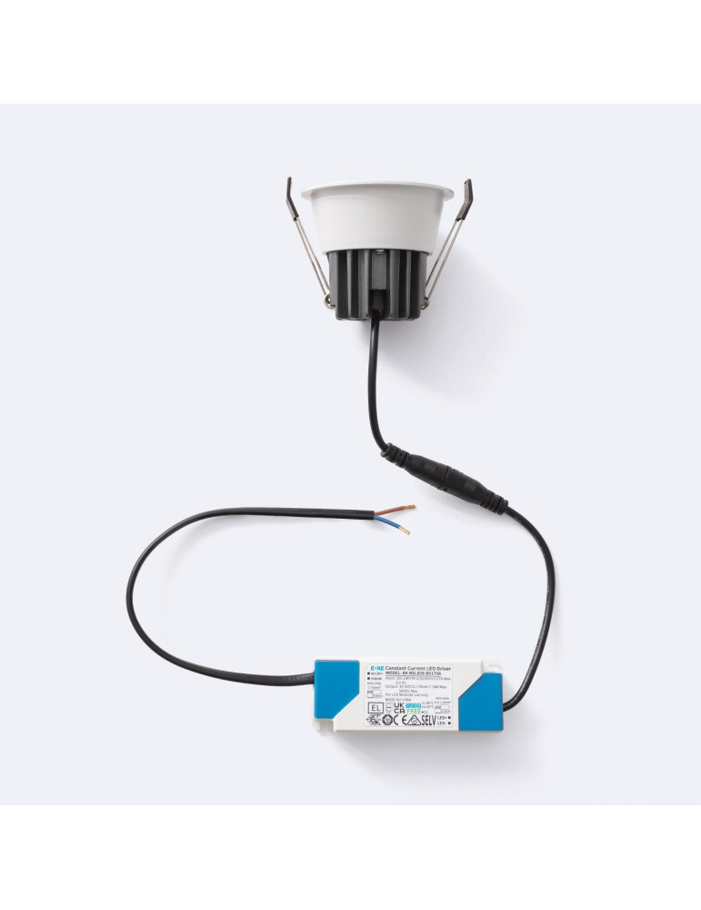 Spot Downlight LED 7W IP44 Coupe Ø 65 mm