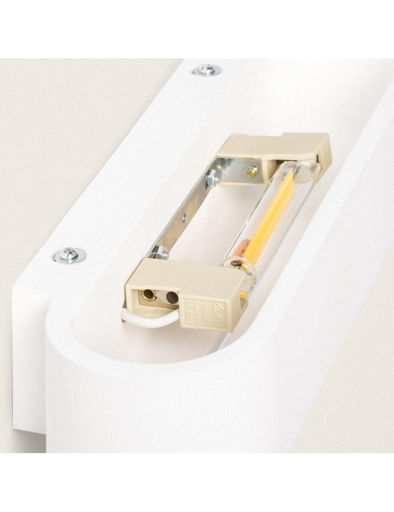 Applique Murale Plâtre Double Éclairage Lonjong