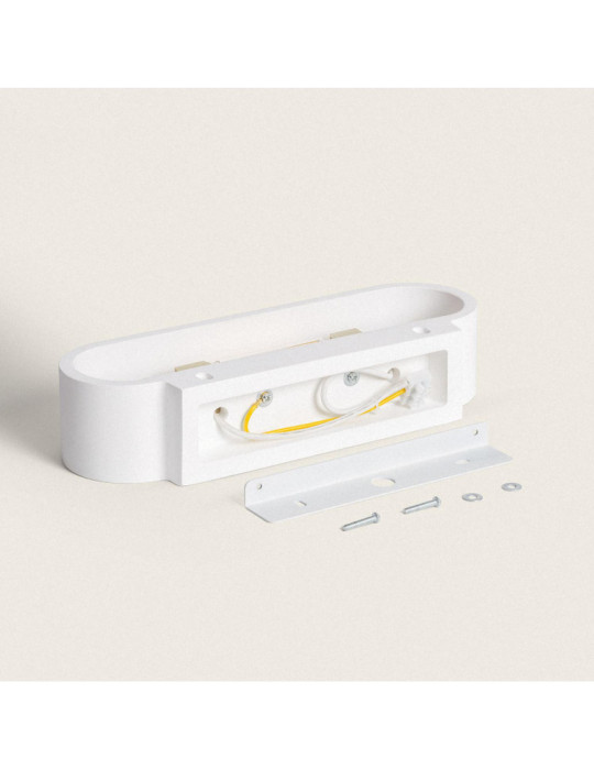 Applique Murale Plâtre Double Éclairage Lonjong