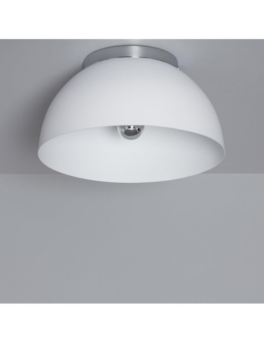 Plafonnier Rond Aluminium Ø305 mm Bosco Silver