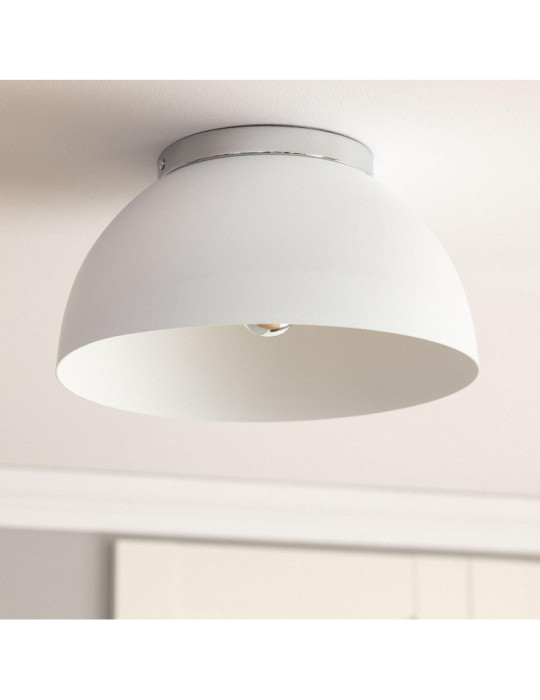 Plafonnier Rond Aluminium Ø305 mm Bosco Silver