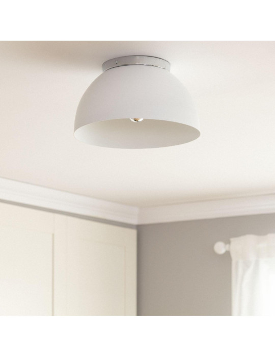 Plafonnier Rond Aluminium Ø305 mm Bosco Silver