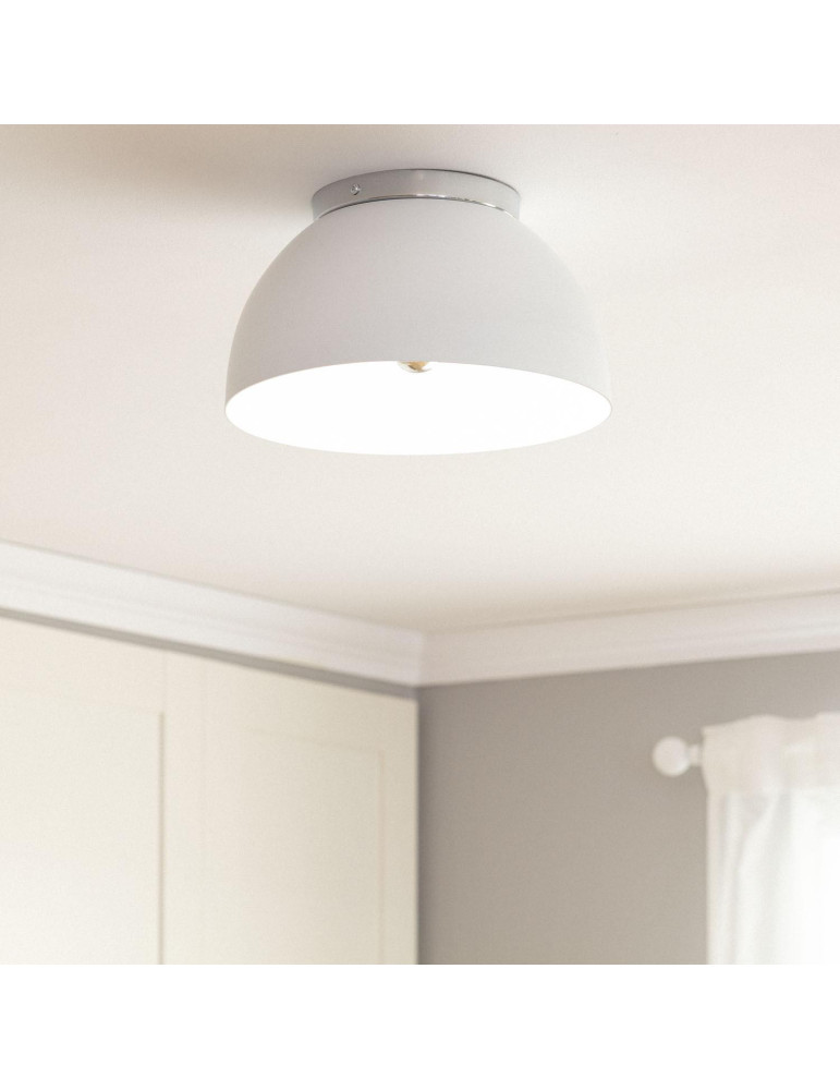 Plafonnier Rond Aluminium Ø305 mm Bosco Silver