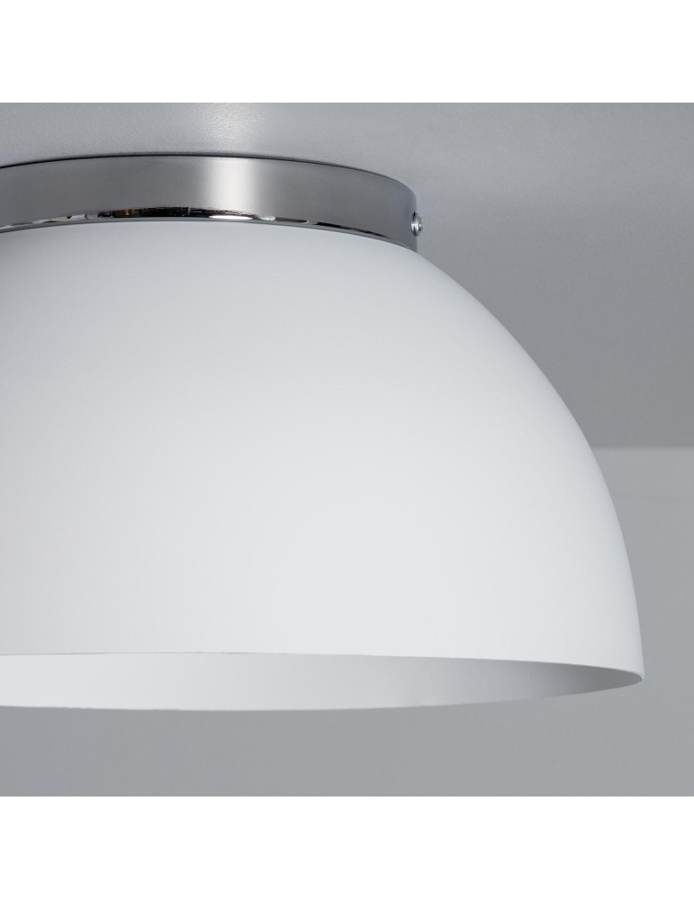 Plafonnier Rond Aluminium Ø305 mm Bosco Silver