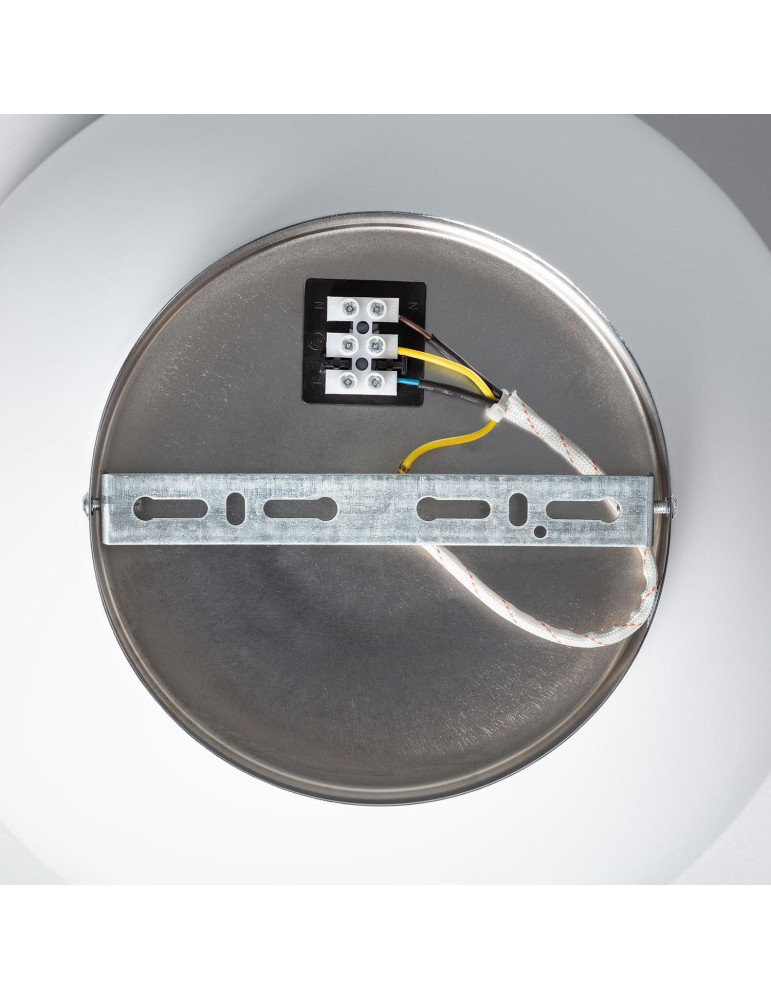 Plafonnier Rond Aluminium Ø305 mm Bosco Silver