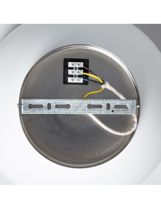 Plafonnier Rond Aluminium Ø305 mm Bosco Silver