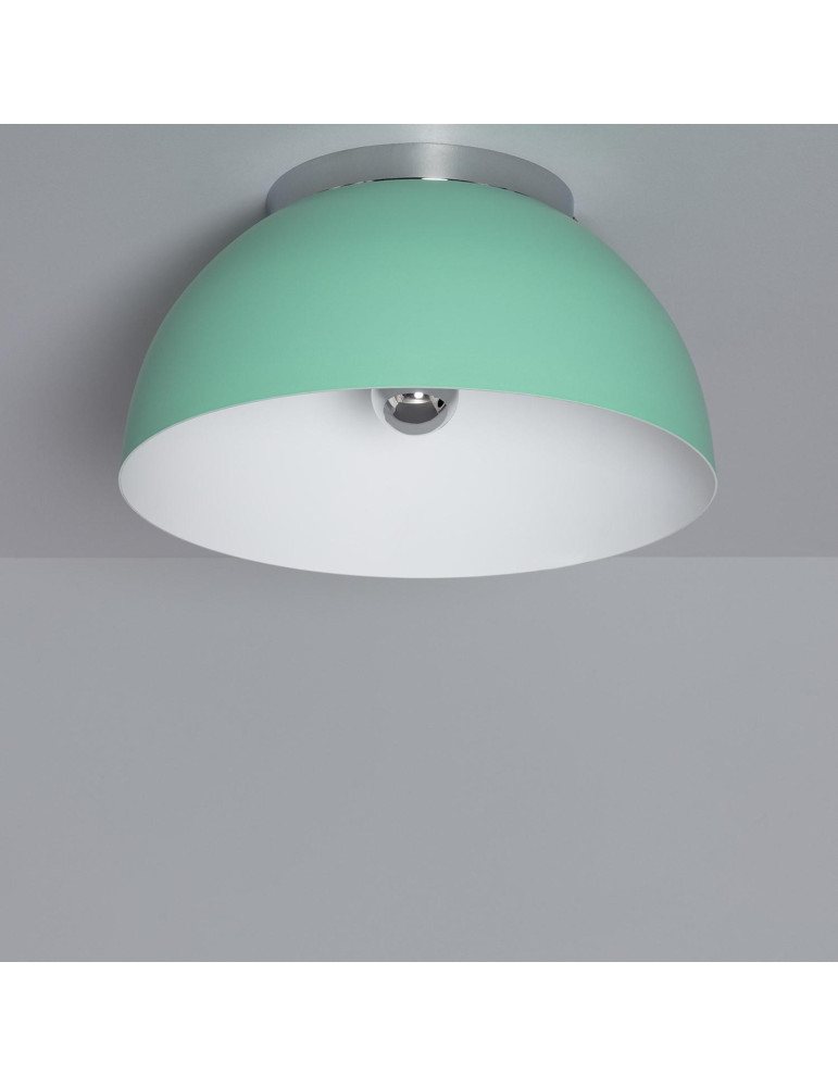 Plafonnier Rond Aluminium Ø305 mm Bosco Silver