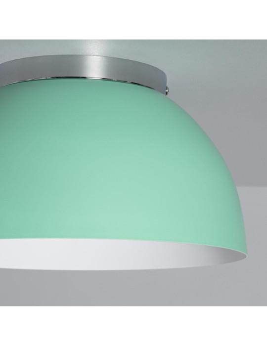 Plafonnier Rond Aluminium Ø305 mm Bosco Silver