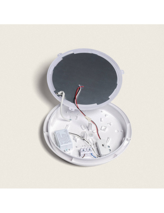 Plafonnier Extérieur LED Circulaire CCT 11-17W avec Détecteur de Mouvement Radar Ø300 mm