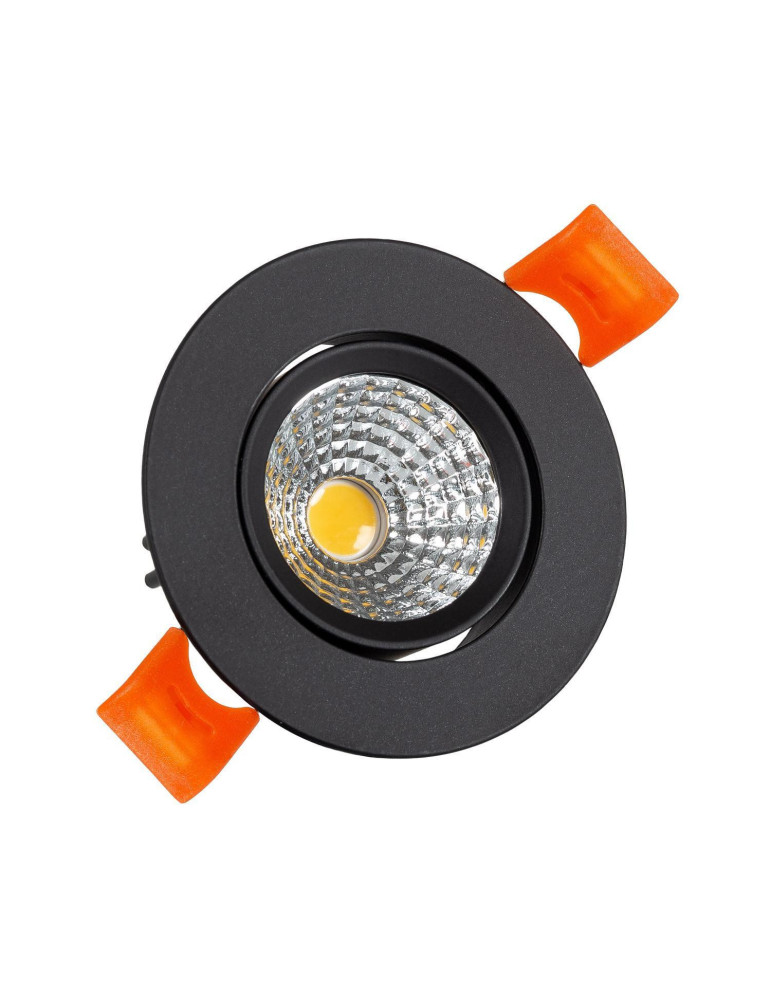 Spot Downlight LED 15W Rond COB CRI90 Coupe Ø 90 mm Noir