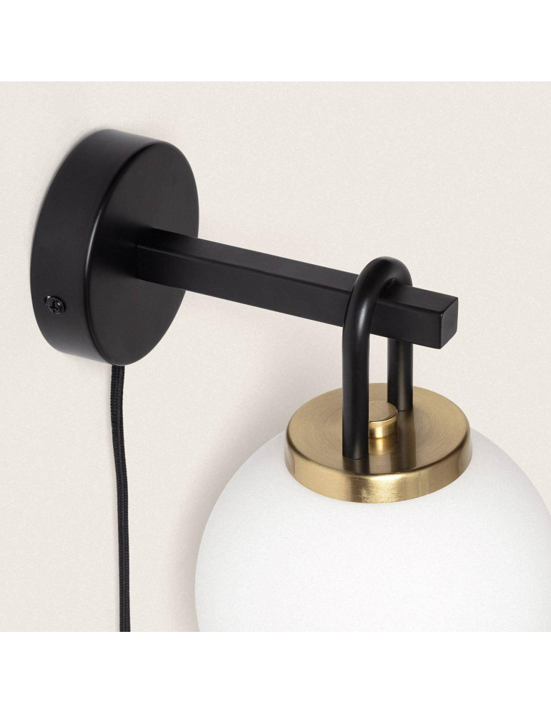 Lampe Murale Métal et Verre Arnor