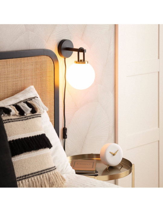 Lampe Murale Métal et Verre Arnor