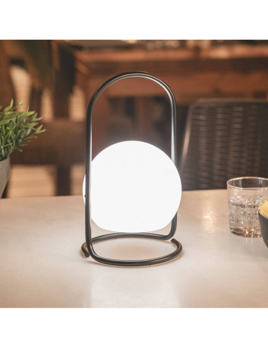 Lampe à Poser LED Portative Extérieure Métal 2.5W Mkono avec Batterie Rechargeable USB