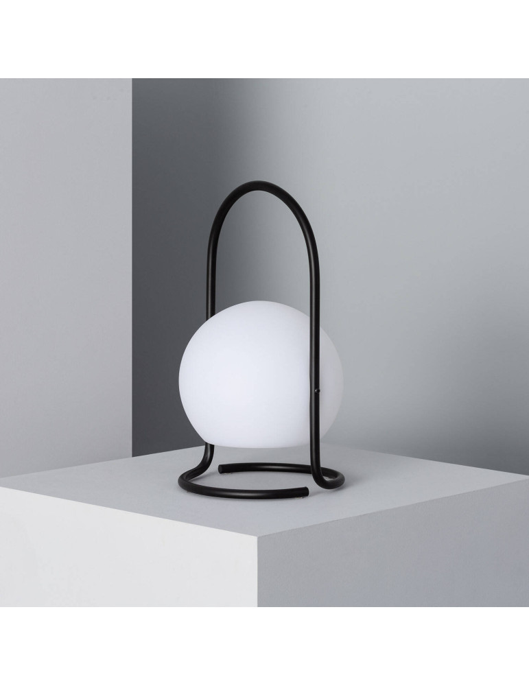 Lampe à Poser LED Portative Extérieure Métal 2.5W Mkono avec Batterie Rechargeable USB