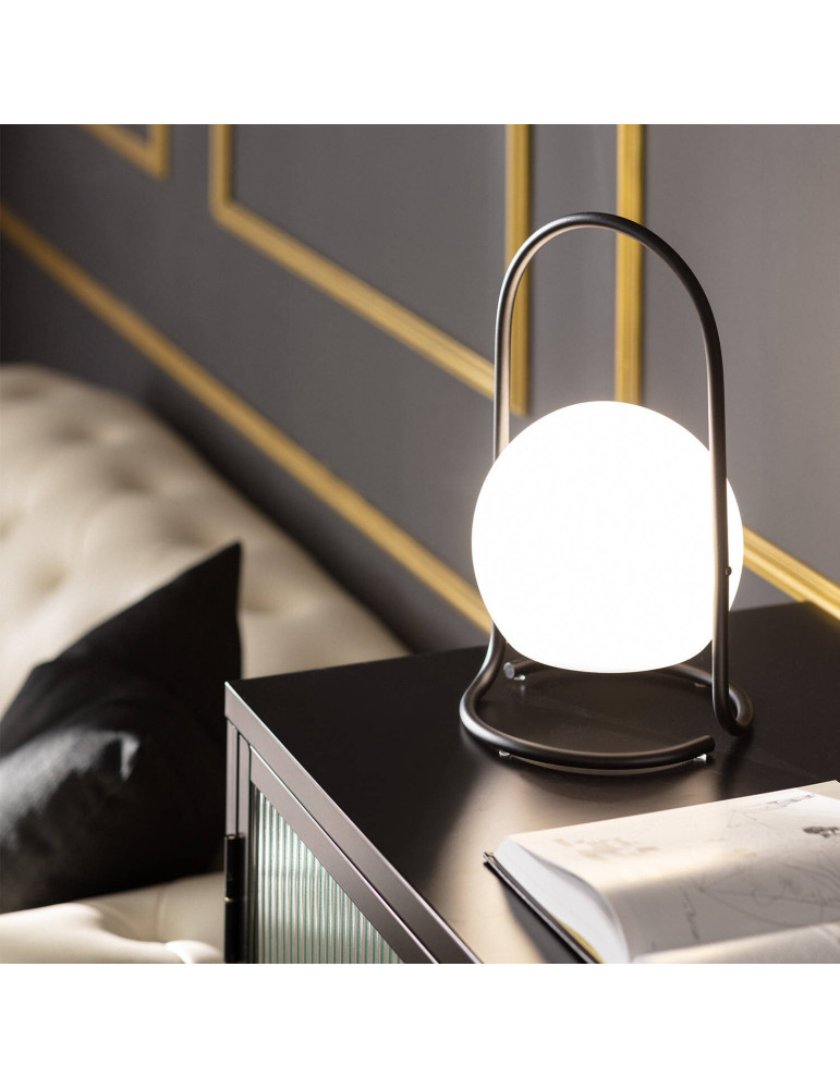 Lampe à Poser LED Portative Extérieure Métal 2.5W Mkono avec Batterie Rechargeable USB