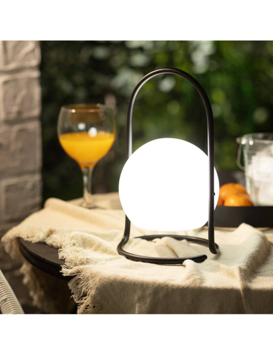 Lampe à Poser LED Portative Extérieure Métal 2.5W Mkono avec Batterie Rechargeable USB