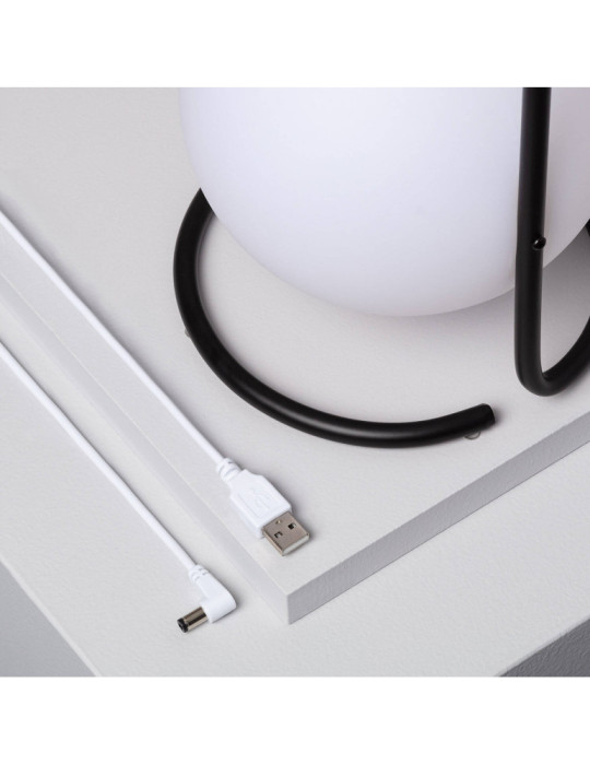 Lampe à Poser LED Portative Extérieure Métal 2.5W Mkono avec Batterie Rechargeable USB