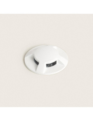 Balise Extérieure LED 3W Encastrable au Sol Letso 4L Blanche