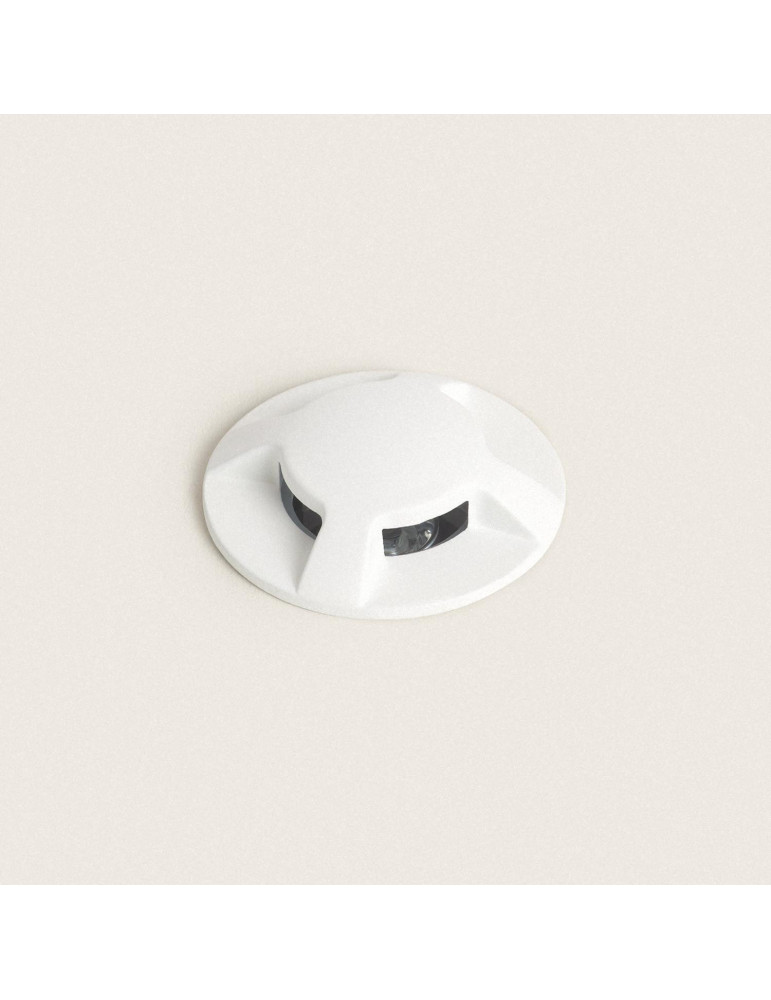Balise Extérieure LED 3W Encastrable au Sol Letso 4L Blanche Balise Extérieure LED 3W Encastrable au Sol Letso 4L Blanche