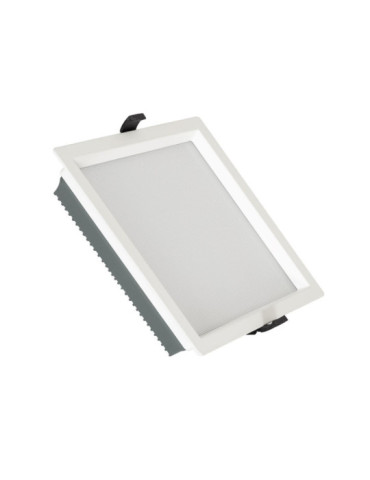 Downlight LED 40W Carré SAMSUNG Aero 130 lm/W Microprismatique LIFUD Coupe 210x210 mm
