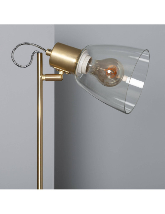 Lampe à Poser Métal et Verre Shirley