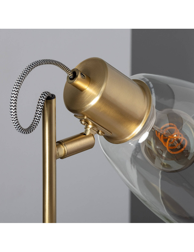 Lampe à Poser Métal et Verre Shirley