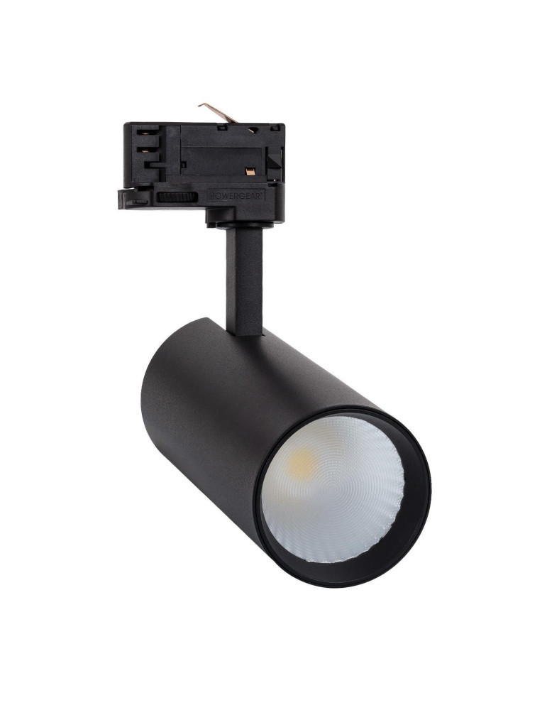 Spot LED sur Rail Triphasé 30W Bertha CCT Noir