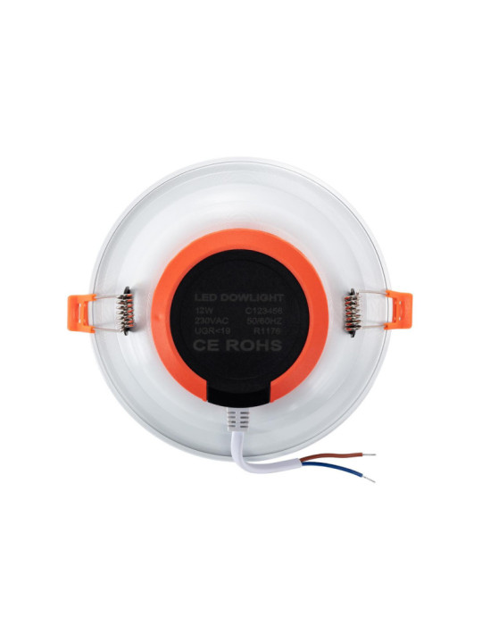 Downlight LED 12W Rond LUX CRI90 Coupe Ø 125 mm IP44