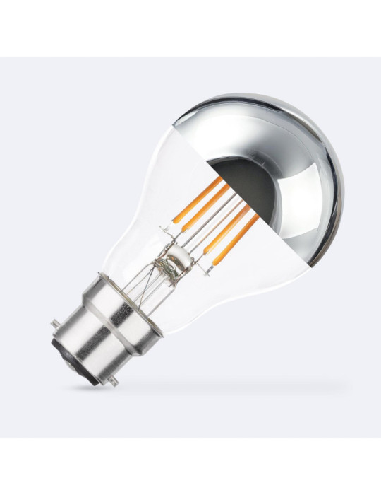 Ampoule Filament LED B22 6W 600 lm A60 Chrome Reflect