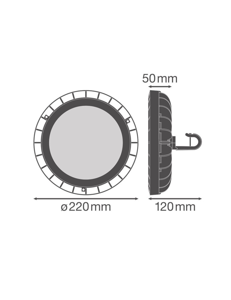 Cloche LEDVANCE LED Industrielle UFO Value 133W 120lm/W 4058075764453