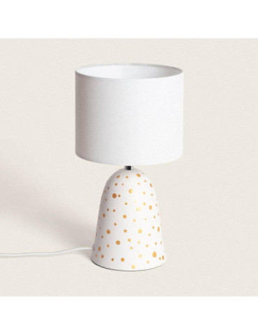 Lampe à Poser Céramique et Tissu Argua