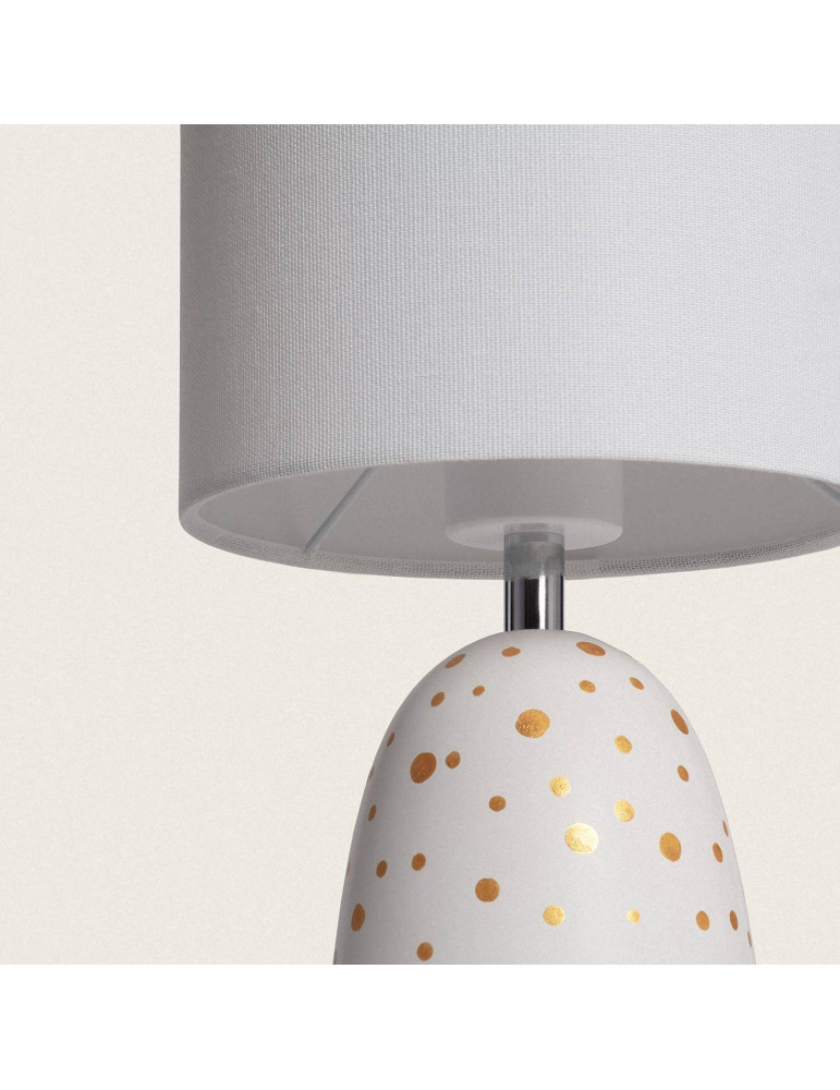 Lampe à Poser Céramique et Tissu Argua