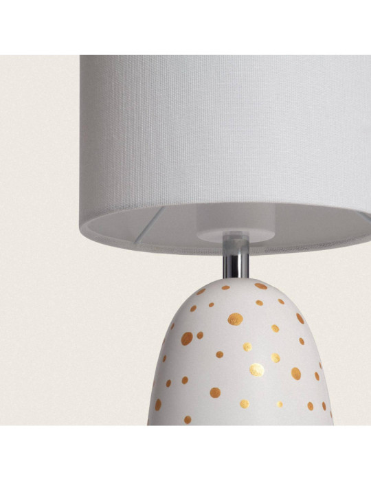 Lampe à Poser Céramique et Tissu Argua