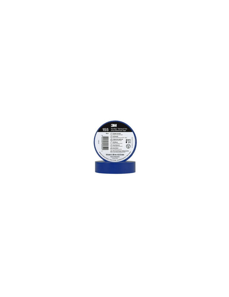Ruban Adhésif Temflex™ 155 PVC 19mm x 20m 3M 7100184744 Ruban Adhésif Temflex™ 155 PVC 19mm x 20m 3M 7100184744