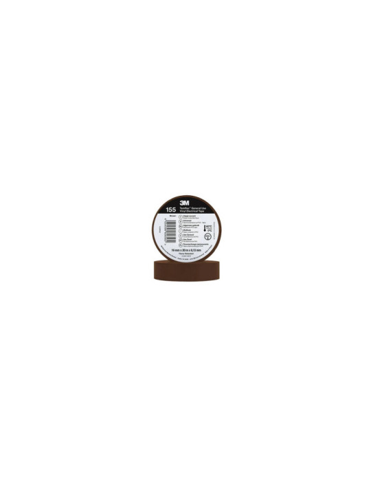 Ruban Adhésif Temflex™ 155 PVC 19mm x 20m 3M 7100184744 Ruban Adhésif Temflex™ 155 PVC 19mm x 20m 3M 7100184744